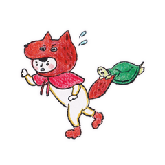 [LINEスタンプ] オオカミずきん 
