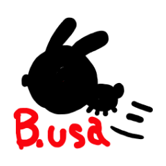 [LINEスタンプ] B.usa（ぶーさ） 