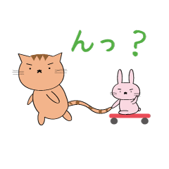 [LINEスタンプ] ゆる系うさぎとにゃんこのスタンプ3 