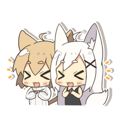 [LINEスタンプ] ねこときつね fetchpriority=high