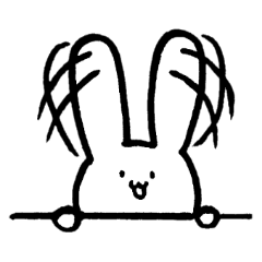 [LINEスタンプ] 耳でわかるうさぎの気持ち 