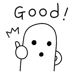 [LINEスタンプ] 白いハニワ