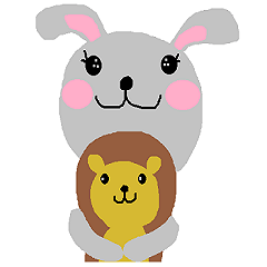 [LINEスタンプ] ウサミとハリーの画像（メイン）