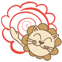 [LINEスタンプ] 老若男女使える「はなまるライオン」 