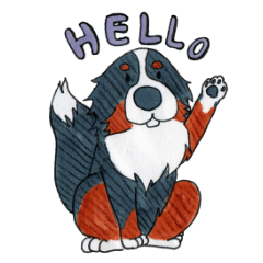 [LINEスタンプ] ほのぼのバーニーズ 
