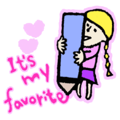[LINEスタンプ] It's my favorite 