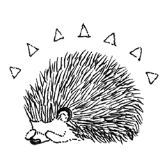 [LINEスタンプ] いわさきゆうしのハリネズミのすたんぷ 