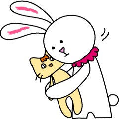 [LINEスタンプ] うさうさぐるみ fetchpriority=high