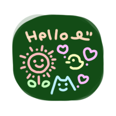 [LINEスタンプ] 懐かし黒板風⭐︎すたんぷ 