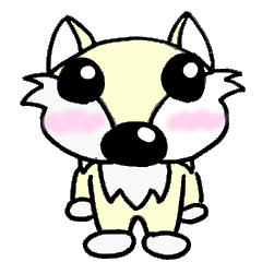 [LINEスタンプ] ニホンオオカミのオカミン 