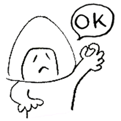 [LINEスタンプ] さすらいの旅人・哀愁おむすびマン 
