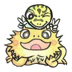 [LINEスタンプ] トカゲだよ！全員集合！ fetchpriority=high