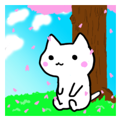[LINEスタンプ] ゆるほのにゃん太と桜の季節 