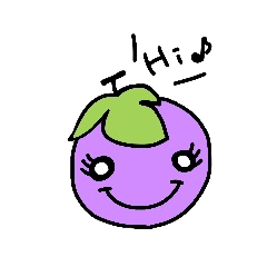 [LINEスタンプ] ぶどうのつぶみちゃん