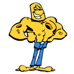 [LINEスタンプ] The Incredible Cheeseman, the superhero 