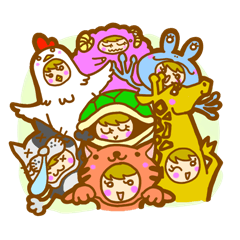 [LINEスタンプ] ああ、きぐるみ動物園！ 