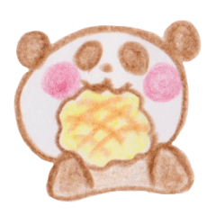 [LINEスタンプ] もぐもぐぱんだ 