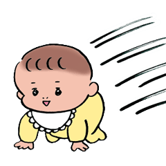 [LINEスタンプ] それ行け、赤ちゃん ！ 