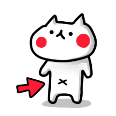 [LINEスタンプ] へそねこ 