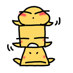 [LINEスタンプ] The Shaped Brothers (Emotional Face) 