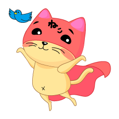 [LINEスタンプ] ねこ仮面 