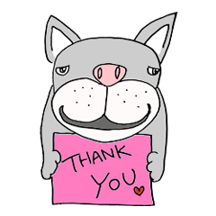[LINEスタンプ] フレンチブタ君の日常 
