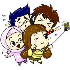 [LINEスタンプ] The Life of Mahasiswa 