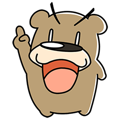 [LINEスタンプ] ぽちゃ熊スタンプ 