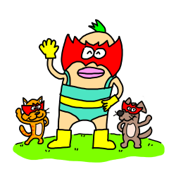 [LINEスタンプ] あか面太郎さん 