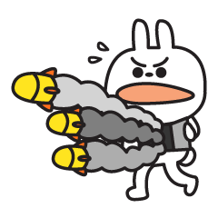 [LINEスタンプ] Dr. Naughty ＆ Robotic Rabbit 