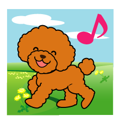 [LINEスタンプ] 季節のトイプードル 