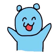 [LINEスタンプ] 水色くまのでんわくん 
