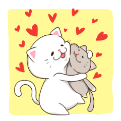 [LINEスタンプ] ハックンとグーグー 