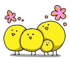 [LINEスタンプ] 鳥さんと魚さん 