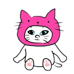 [LINEスタンプ] かぶりもの ねこ 