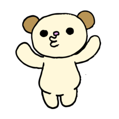 [LINEスタンプ] おちょぼぐちのおちょぼぐま 