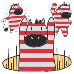 [LINEスタンプ] おしゃれシマウマ 