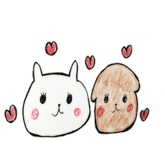 [LINEスタンプ] 猫ときどき犬 
