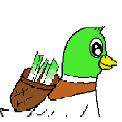 [LINEスタンプ] 仲良しカモとネギ 