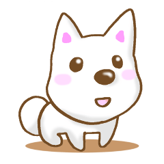 [LINEスタンプ] 白犬さんスタンプ 