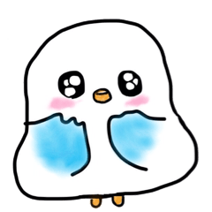 [LINEスタンプ] 幸せのちょっと青い鳥 