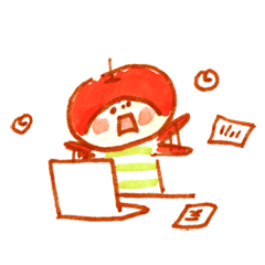 [LINEスタンプ] ゆるっとりんごちゃん