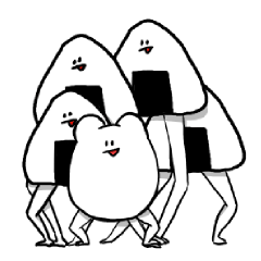 [LINEスタンプ] うさぎとおいしいもの 