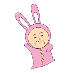 [LINEスタンプ] 兎おやじ 