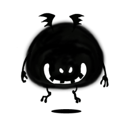 [LINEスタンプ] くろまめデビル 