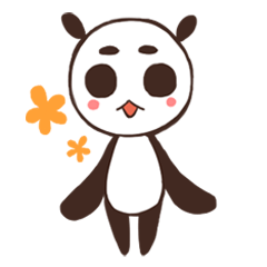 [LINEスタンプ] まゆ毛パンダのふきだしスタンプ fetchpriority=high
