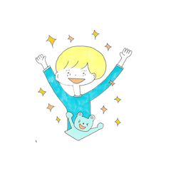 [LINEスタンプ] アイスランドの男の子 