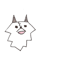 [LINEスタンプ] ゆるーい顔だけヤギ 