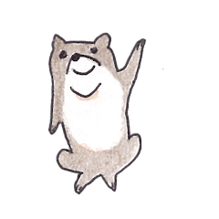[LINEスタンプ] カワウソ色鉛筆版 