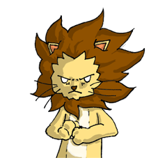[LINEスタンプ] 獅子の威を借るネコ 